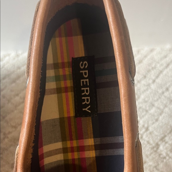 Sperry Women's Tan Leather Boat Shoes - Picture 2 of 6